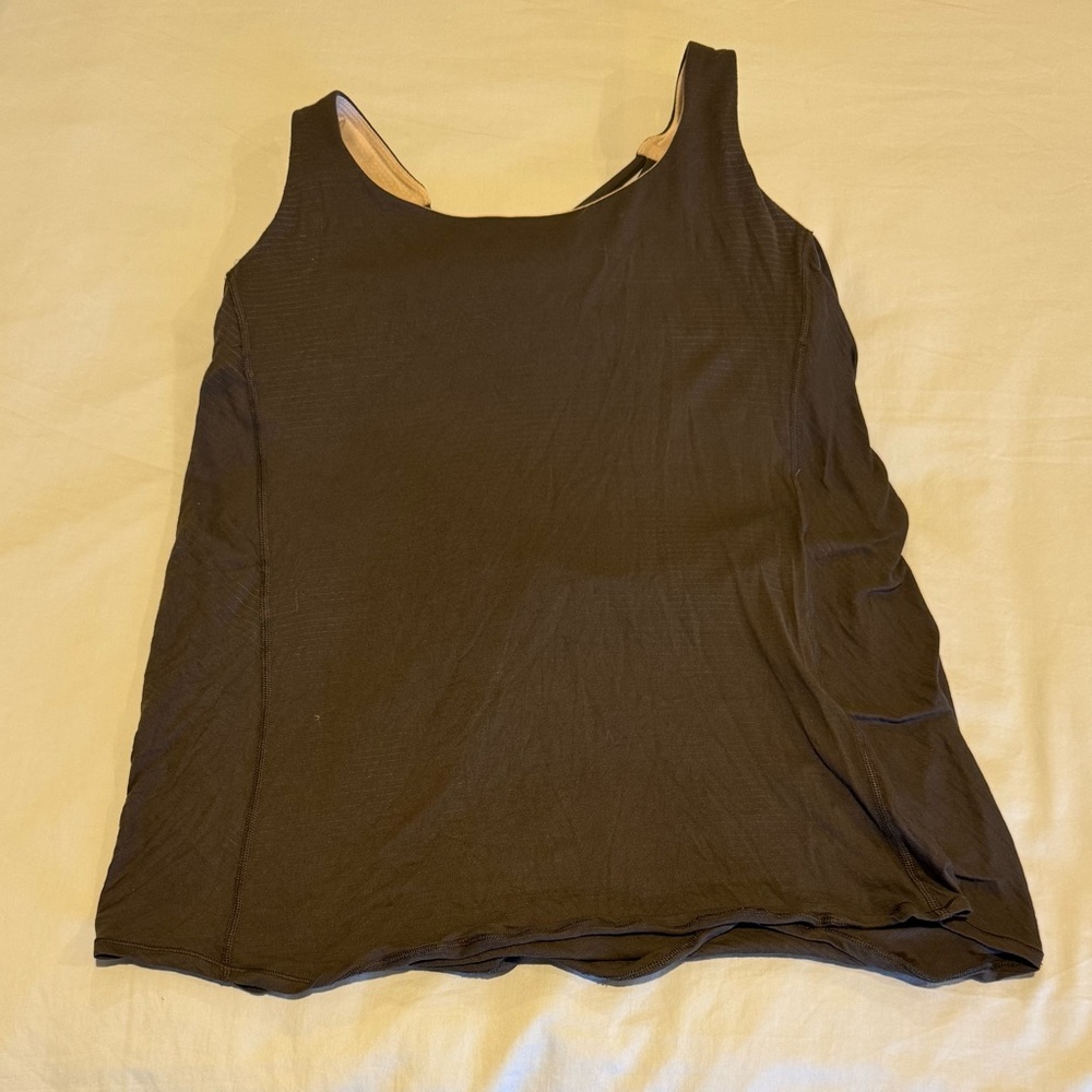lululemon athletica Black Scoop-Neck Relaxed Tank
